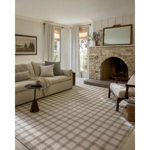 Loloi Magnolia Home by Joanna Gaines Ryder Collection RYD-02 Stone/Ivory 2'-3" x 3'-9" Accent Rug