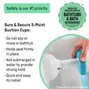 Ingenuity My Bath Seat for Sit-Up Baby Bathing, Sure & Secure Suction Cups, ASTM Safety Tested & Approved, Backrest for Assisted Sitting, Easy Setup & Storage, Aqua