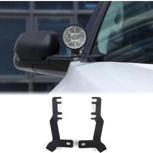 Ditch Hood Light Mount Brackets Compatible with Toyota Tundra 2022-2025 Truck Hood LED Spotlight Work Light Mounting Bracket Holder Kit Pillar Pods Hood Hinges Hood Light Bracket Auxiliary Accessories (Black)