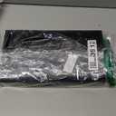 Small Silverware Organizer, Bamboo Kitchen Drawer Organizer, Utensil Holder, Cutlery Tray & Spoon Flatware Storage with Grooved Drawer Dividers (Black) (Small 6.7x12 Inch)