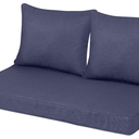 Outdoor Loveseat Cushion Set 44'' x 24'', Outdoor Cushions for Patio Furniture with Fastness Cover, Water Repellent Outdoor Seat Cushion and Couch Back Cushions for Bench, and Swing (Blue Grey)
