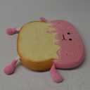 Toast Seat Cushion Cute Chair Pillow Pads Memory Foam with Removable Cover Gaming Chair Office Home Bedroom Shop Restaurant Decor (Strawberry)