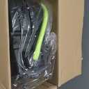 Flexzilla Retractable Enclosed Plastic Air Hose Reel, 3/8 in. x 50 ft., Heavy Duty, Lightweight, Hybrid, ZillaGreen - L8250FZ