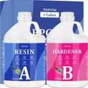 Epoxy Resin 1 Gallon - Crystal Clear Epoxy Resin Kit - Self-Leveling, High-Glossy, No Yellowing, No Bubbles, Perfect for Crafts, Table Tops, DIY 1:1 Ratio