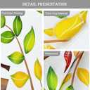 Colorful Large Fall Tree Wall Decals Autumn Tree Leaves Wall Stickers Peel and Stick Wall Art Decor for Kids Bedroom Baby Nursery Living Room Decor