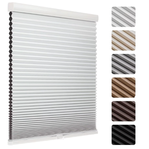 Cordless Blackout Cellular Shades, 1.5" Honeycomb Window Blinds for Bedroom & Nursery, Thermal Insulated, Noise Reducing, Privacy Shades, Inside or Outside Mount (52" W x 72" H, White)