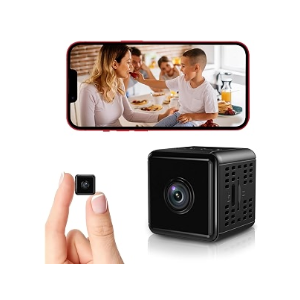 Smilephil Hidden Camera,1080P WiFi Spy Camera - with Night Vision & Motion Detection, Wireless Indoor Security Camera for Pet/Baby/Nanny, App Live Feed, Smallest Smart for Home Monitoring
