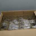 Ulif E1 Heavy Duty Closet Garment Rack, 6 Tiers Adjustable Metal Freestanding Expandable Clothing Storage with 4 Hanger Rods, Easy to Assemble Wardrobe, 71.4" H x (70" - 88.2") L x 14" D, Gold