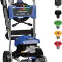 Westinghouse WPX2300e Electric Pressure Washer, 2300 Max PSI and 1.76 Max GPM, Induction Motor, Onboard Soap Tank, Spray Gun and Wand, 5 Nozzle Set, for Cars/Fences/Driveways/Homes/Patios/Furniture