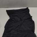 YBSKG Women Sexy Strapless Ruched Tube Mini Dress Y2K Sleeveless Backless Off Shoulder Flowy Ruffle Backless Bodycon Short Dress Black.Large