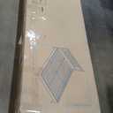 LINSY Solid Wood Bed Frame, Mid Century Modern Bed Frames Full Bedframe Wooden Platform Frame with Headboard and Slat Bases, No Box Spring Needed, Easy Assembly, Antique Walnut