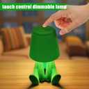 Bedside Touch Control Table Lamp, USB Rechargeable Night Light for for Men Women Boyfriend Girlfriend, 3 Way Dimmable Cute Light Nightstand Lamp Birthday Gifts