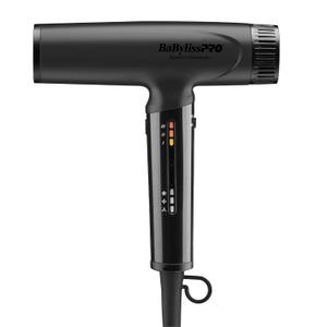 BaBylissPRO Nano Titanium Professional Nano Light Ionic Dual-Voltage Lightweight Hair Dryer, Portable Travel Professional Styling Tool with Diffuser, Blow Dryer Set for All Hair Types (Black)
