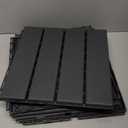 ToLanbbt Plastic Interlocking Deck Tiles 27 Pack 12"x12" Waterproof Indoor Outdoor Composite Patio Flooring Decking Tiles All Weather Use for Patio Porch Balcony Backyard Poolside, Dark Grey
