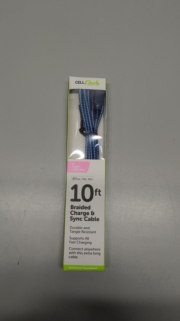 10Ft Braided Charge & Synce Cable