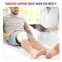 Knee Sleeve with Side Stabilizers  Compression Knee Sleeve for Knee Pain & Arthritis  Comfortable Support for Men & Women (Blue, L)