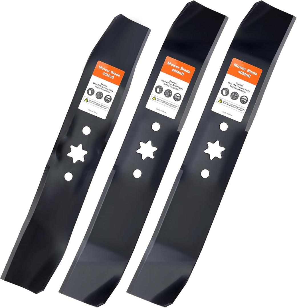 Grasscool LT1045 LT1046 Mower Blades Replace 942-0611A 942-0612A for Cub Cadet 46''Deck Riding Mower Lawn Tractor 942-04125 942-04124