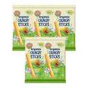 Earth's Best Organic Baby Food, Dissolvable Teething Snack for Babies 6 Months and Older, Garden Veggie Crunchy Sticks, .56 oz Pack (Pack of 5) BB 7/31/26