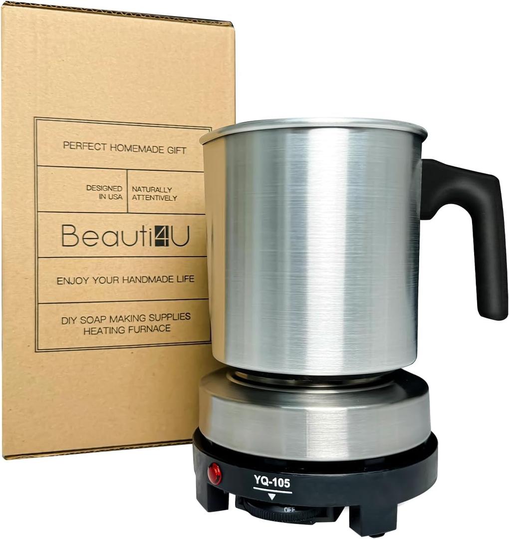 BEAUTI4U Soap Making Kit for Adults - Soap Making Supplies Heating Furnace - DIY Soap Making Kit for Adults Electric Furnace