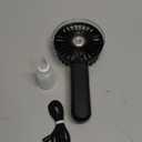 SWEETFULL Misting Fan Portable - 180 Foldable Handheld Personal Fan with Mist Spray, 3 Speeds, 30ml Water Tank, USB Rechargeable for Travel, Outdoors, Makeup, Camping, Home, and Office Use (Black)