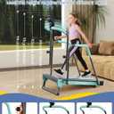 Kids Treadmill, Treadmill for Kids Manual with Handle Bar Up to 165Lbs Capacity, Upgraded Kids Exercise Equipment with 2 Adjustable Incline Mode & 4 Level Upright Height