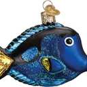 Old World Christmas Fish Collection Glass Blown Ornaments for Christmas Tree Pacific Blue Tang