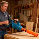 15.7-Inch Orange Leaf Blower Attachment, Round Leaf Blower Air Booster, Blade Blower Air Flow Amplifier 24 Inch Universal Adapter Lb615/765 and 24 Inch Round Nozzle (11.8 Inch-Orange)