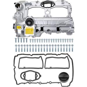 MITZONE N20 Upgrade Aluminum Valve Cover with Gasket Bolts Kit & Oil Cap for BMW 2012-2018 528i 528i xDrive 328i 328i GT xDrive 320i x5 x3 X1 428i z4 2.0L Replace 11127588412