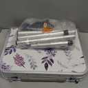 Yriuat Folding Camping Table 2ft Portable Pinic Table Adjustable Height Small Card Table Aluminum Foldable Lightweight with Carry Handle for Outdoor Indoor Hiking Camp BBQ Beach (Misty Lilac)