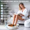 Ionic Foot Bath Detox Machine, Premium Ion Foot Spa for Home Use, Includes 3 Sea Salts (Original/Rose/Lavender), Basin, 2 Ion Arrays & Accessories, Perfect for Parents/Seniors/Partner/Self