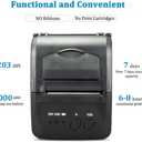 NETUM Bluetooth Receipt Printer, 58mm Mini Thermal POS Printer Portable Personal Bill Printer 2 inches for Restaurant Sales Retail Compatible with Android