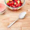 Mercer Culinary 18-8 Stainless Steel Plating Spoon with Solid Bowl, 9 Inch,Silver