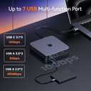 TobenONE 18-in-2 Docking Station Dual Monitor for MacBook Pro/Air M5/M4/M3/M2/M1 Pro/Max, Plug and Play, Mac Docking Station with 4K@60Hz HDMI&USB-C, 150W Adapter, 10Gbps/PD 30W, 7 USB, 2.5G Ethernet