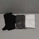 Nuanchu 3 Pairs Open Toe Zipper Compression Socks 20-30mmhg Zipper Compression Toeless Knee High Socks for Men Swelling Edema (XL, Black, White, Dark Gray)