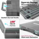 98Pieces 1/2 Impact Screwdriver Bits Set, Magnetic S2 Steel (Phillips/Slotted/Square/Torx/Hex/Security Torx) Driver Bits Tips,Impact Bit Holder and Nut Driver with Grey Storage Box Case