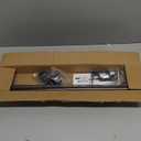 Curtain Rods for Windows 35-47 inch, 5/8 inch Matte Black Curtain Rod with Brackets Adjustable Telescoping for Bedroom Kitchen Study Living Room