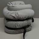 CYMULA Memory Foam Camping Mattress Pad,3inch Sleeping Pad for Camping,Non-Slip Bottom Floor Cot Car Mattress Bed with Retaining Portable Roll up Mattress Pad Mat for Travel Truck Guest Bed Tent (GREY)