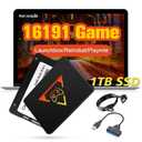 Ipalet Retro Game Console SSD 1TB, 16191 Video Games, 80+ Emulator Console, 86 AAA PC Games, 3 Game Systems