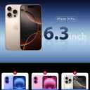 Mkeke Screen Protector for iPhone 16 Pro, 3 Pack Tempered Glass [9H Hardness] [Military-Grade Drop Protection] [Sensitive Touch] [Easy Installation Frame] [HD Clear] for 6.3 inch