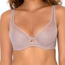 Smart & Sexy Women's Plunge Bra  Mesh Design for Alluring Lift and Comfort (36DDD)