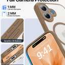 Magnetic for iPhone 17 Case [Full Camera Protection][Military-Grade Protection][Compatible with MagSafe] Shockproof Protective Slim Phone Case for iPhone 17, Brown