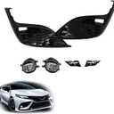 Fog Lights Left and Right Side Clear and Black Replacement for Camry SE/XSE 2021 2022 2023