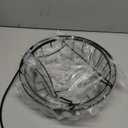 Livabber Countertop Fruit Basket Bowl with Banana Hanger, Modern Standing Fruit Vegetable Bowl Storage, with Banana Tree Holder for Kitchen Dinning Table (Round Wood, Black)