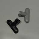 2 Pack 3 Inch Stainless Steel Black Chip Clips Bag Clips Large Clips for Food Packages,Food Clip Kitchen Clips for Snack,Home&Office Clips for Paper,Strong Metal Chip Snack Clips Heavy Duty. Black and Grey