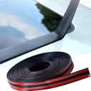DOTAATDW Car Weather Stripping, 30mm Windshield Rubber Seal for Car Front Rear Windshield Trim, Rubber Adhesive T Shape Sunroof Seal Cover Leak Sound Proofing (23 Feet)