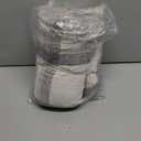 Taupe Grey and White Plaid Decor Tartan Blanket, Lightweight Soft Chenille Striped Knitted Rustic Farmhouse Throw with Tassels for Couch Sofa Chair Bed Office Home, 50" x 60"