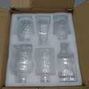 SUPMIND 12pcs Glass Bud Vase Set, Small Clear Flower Vases for Centerpieces in Bulk, Mini Vintage Vase for Wedding, Home,Table Decoration