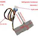 EAU63103205 Refrigerator Condenser Fan Motor Compatible with LG RefrigeratorsReplaces 4509125,73132 ,LFXS24663S ,AP6235484, DC 12V 1A 4-Pin