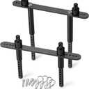 Que-T Body Mount (F&R) for Axial SCX10 II 90046 90047 1/10 RC Car (Black)