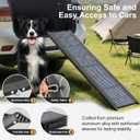 Dog Ramp for Car 71" L × 20" W, Extra-Long & Extra-Wide Foldable | Portable Dog Ramps for Large Dogs, Non-Slip Rug Surface Gentler Climb 270 lbs Capacity, Outdoor Sturdy Dog Ramp for SUV/Truck